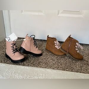 Zara Kids Boots in Pink and Brown